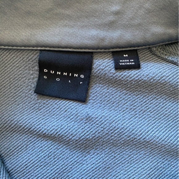 Men's Blue Quarter-Zip Jacket - Picture 3 of 3